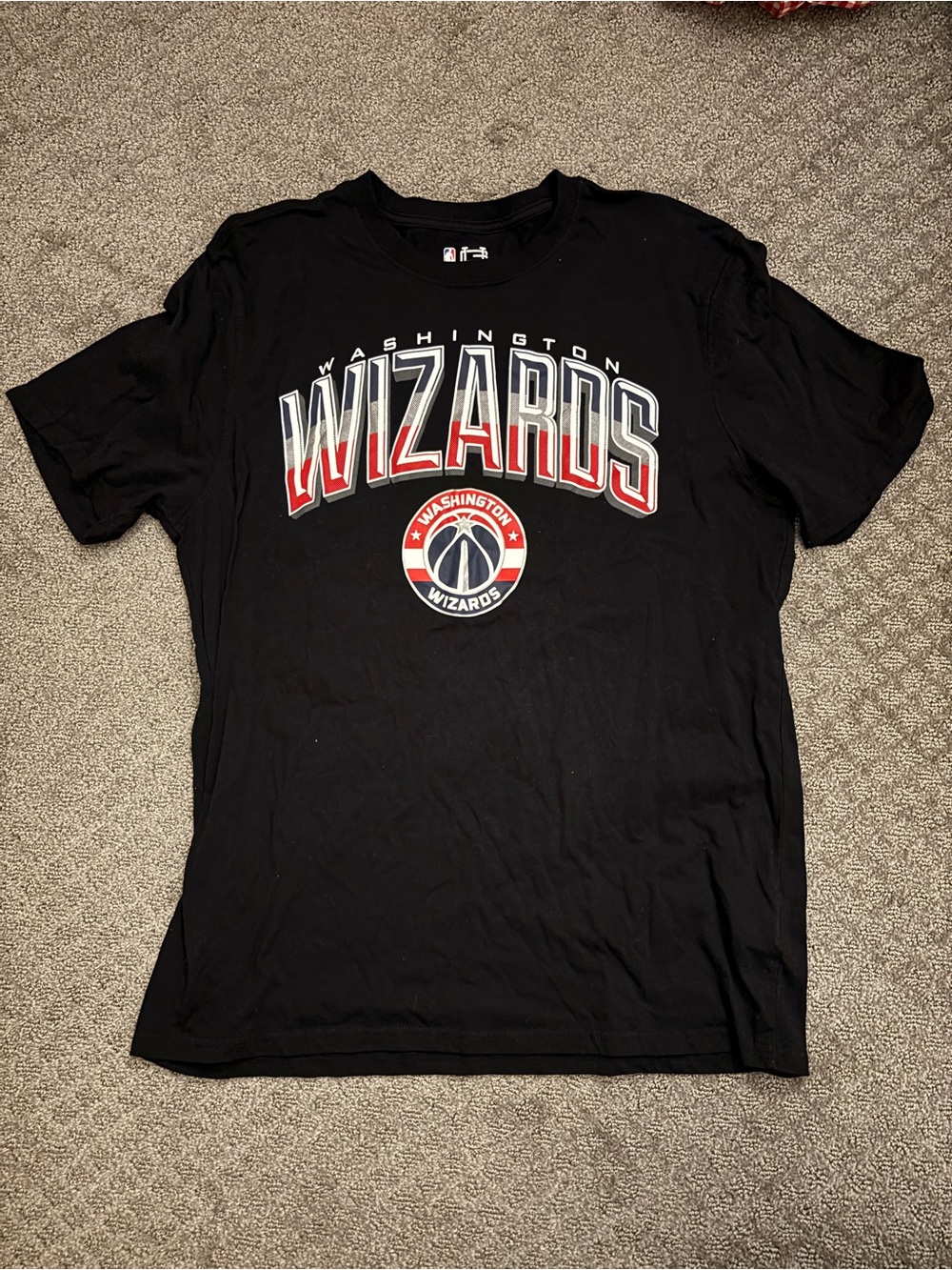 Washington Wizards Black Graphic Tee - NBA Team Shirt